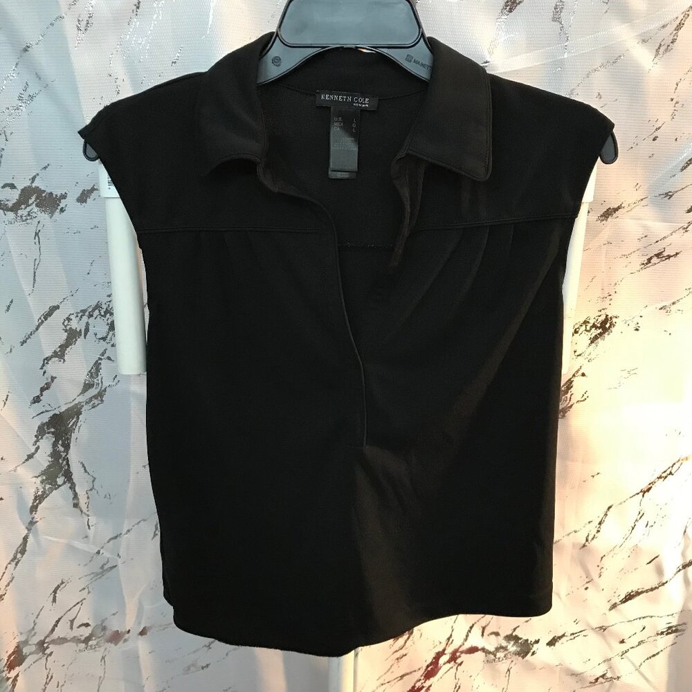 Kenneth Cole New York Women's Sleeveless Collard Blouse